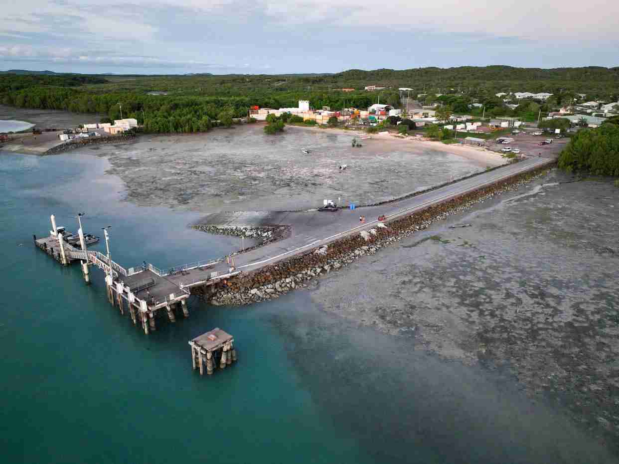 Aerial photo of Horn Island jetty