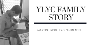 Martin using his c-pen reader