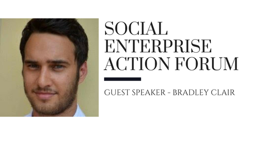 Social Enterprise Action Forum guest speaker Bradley Clair from Amplfy