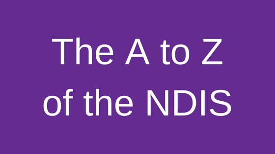 The A to Z of the NDIS
