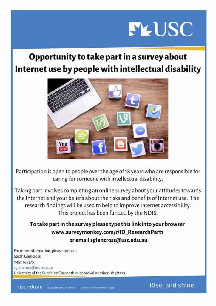 Flyer promoting survey