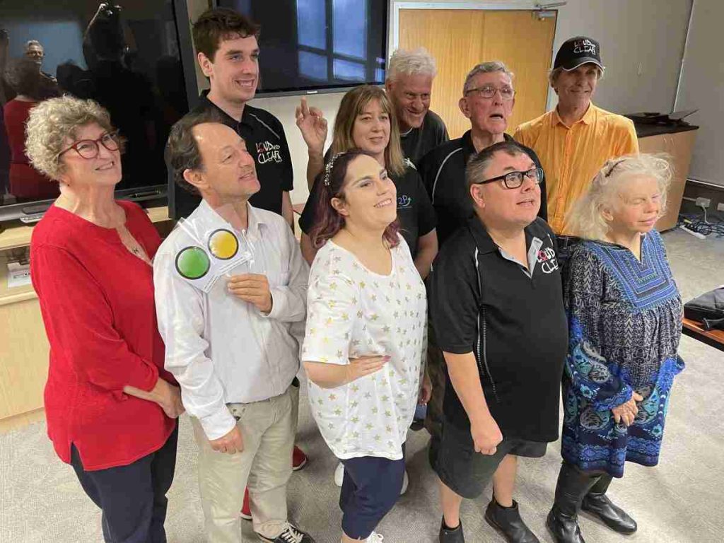 Group of people with a disability attended a P2P general meeting