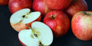 Apples cut open
