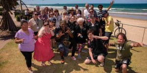 Group of people at the beach