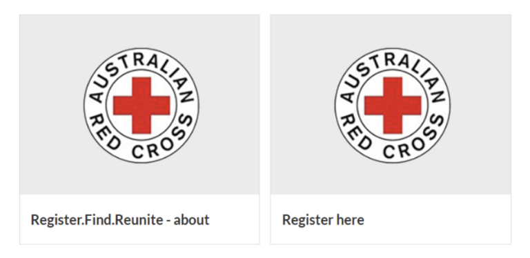 Red Cross. Register. Find. Unite