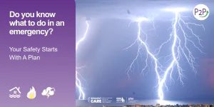 lightning in a stormy sky